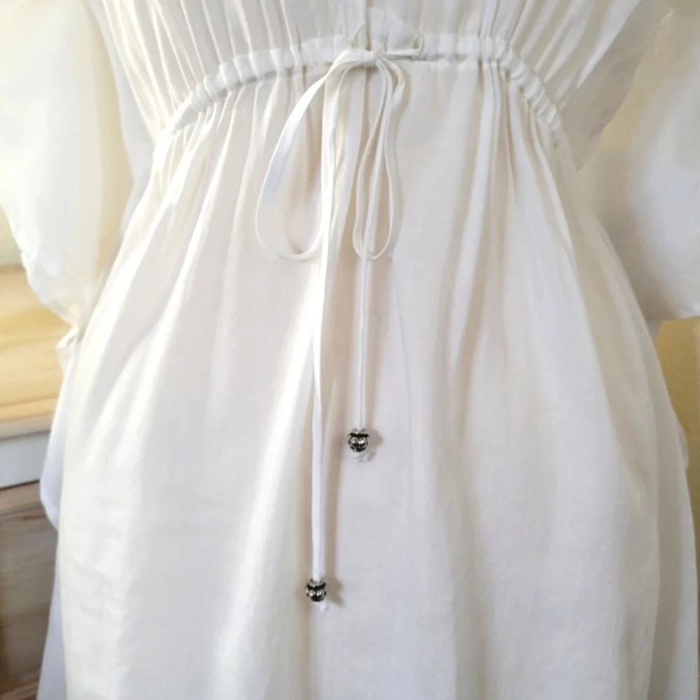 Fortune Swimwear White Swim Coverup S/M - Picture 3 of 4